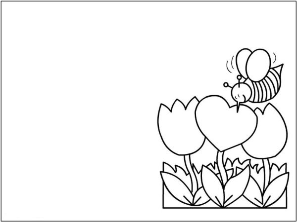 Раскраска ко Дню матери