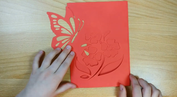 Открытка - вытынанка своими