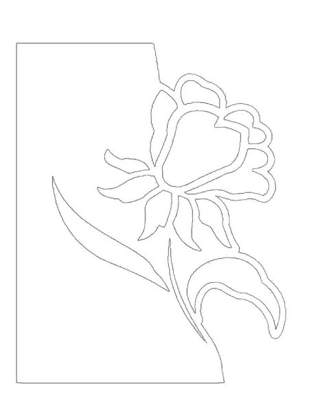 Вытынанки цветы