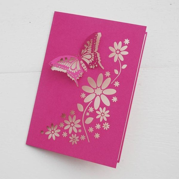 Открытки-вытынанки объемные