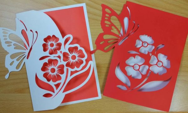 Прорезные открытки