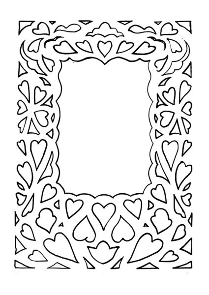 Трафареты для объемных открыток