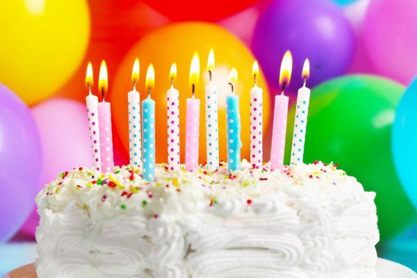 Торт со свечками