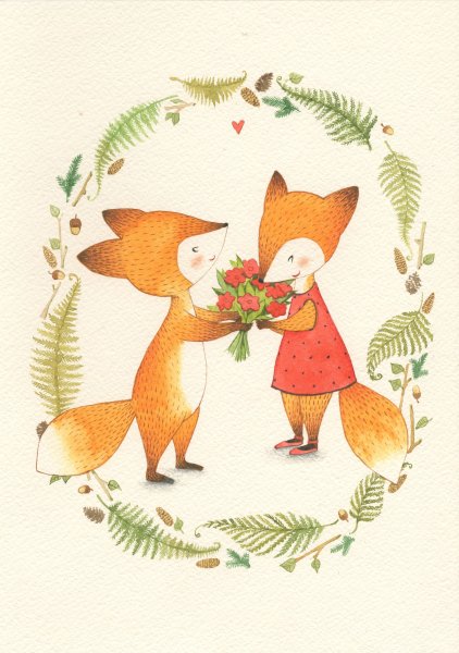 Гончарова Екатерина иллюстрации с лисой