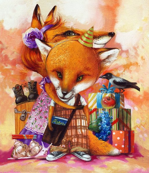 С днём матери лисята