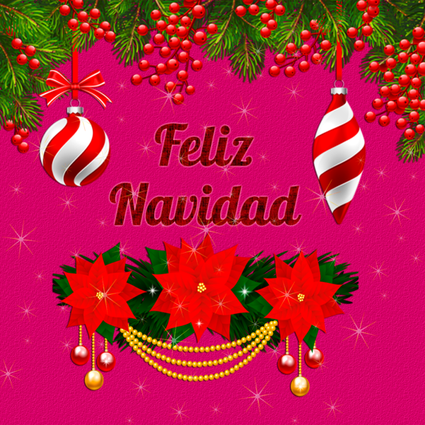 Новогодние открытки на испанском языке