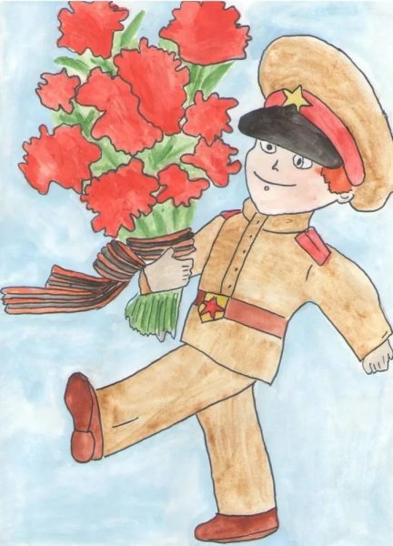 Рисунок ко Дню Победы для детей