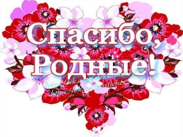 Открытка спасибо за поздравления