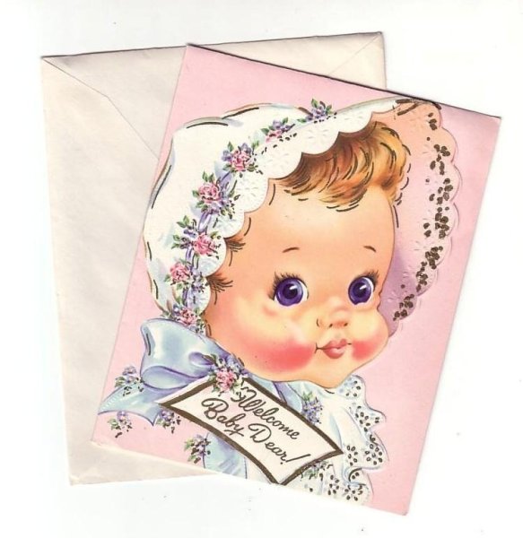 Открытка "с рождением внучки!"