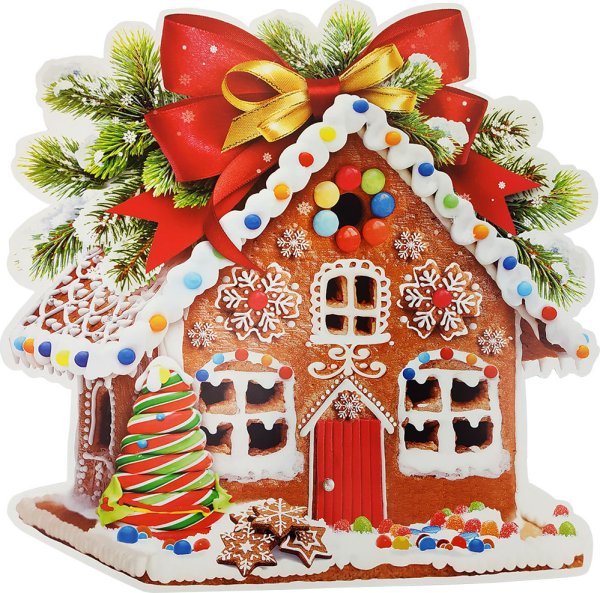 Пряничный новогодний домик