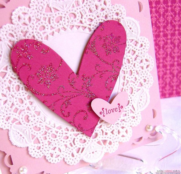 Открытка в виде сердца