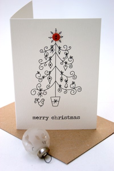 Новогодняя открытка своими руками