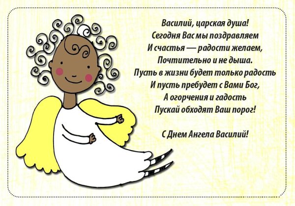 С днем ангела Василий