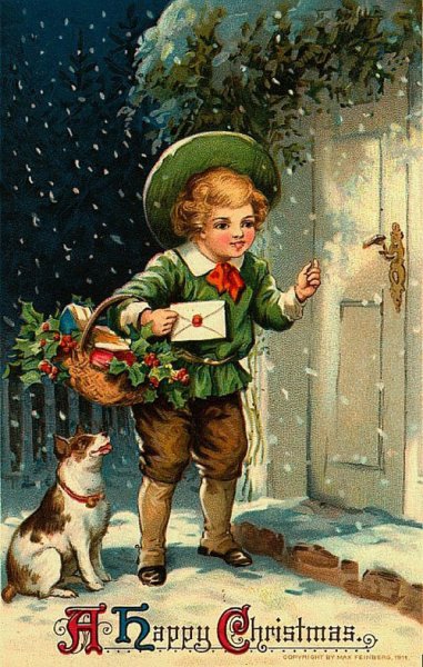 Винтажные Рождественские открытки