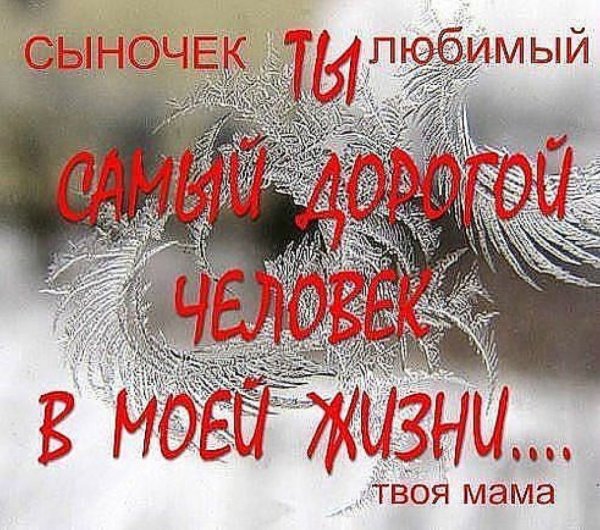 Я люблю тебя сын