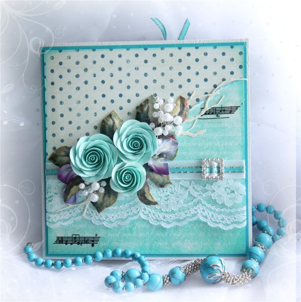 Открытка в технике Скрапбукинг