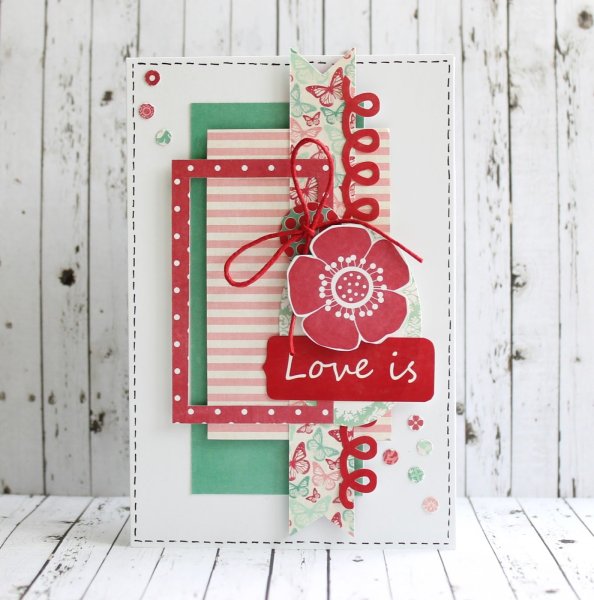 Скрапбукинг американский стиль открытка