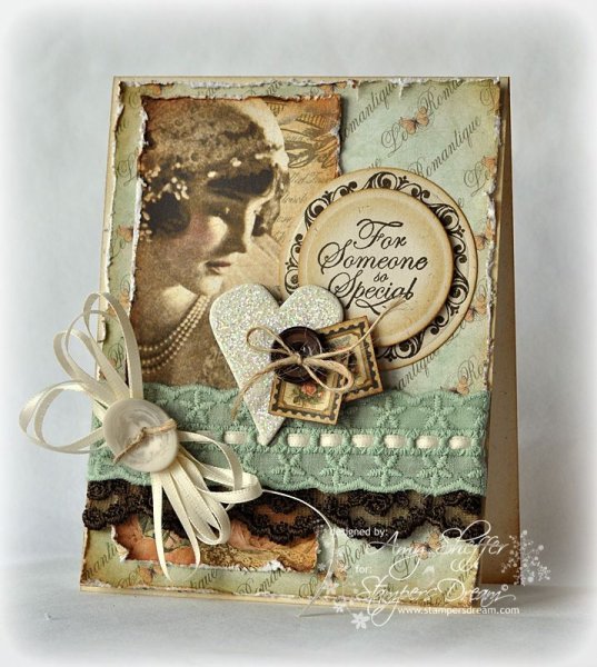 Винтажная открытка Скрапбукинг