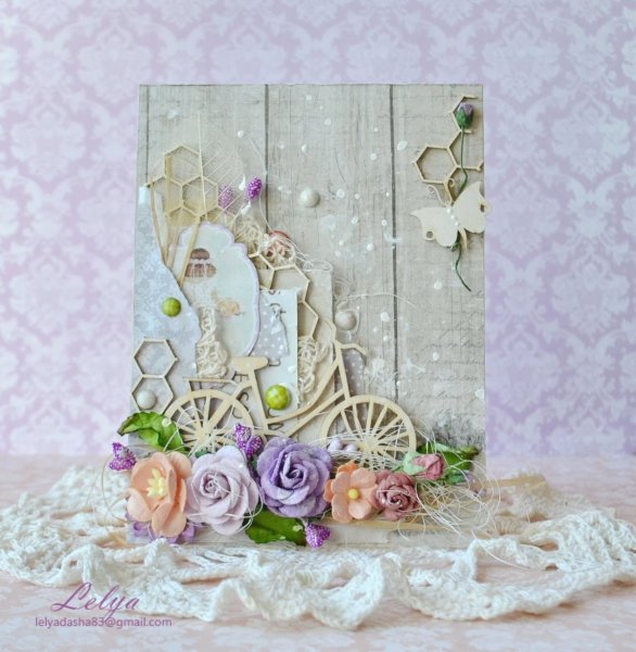 Открытки в стиле Прованс Скрапбукинг