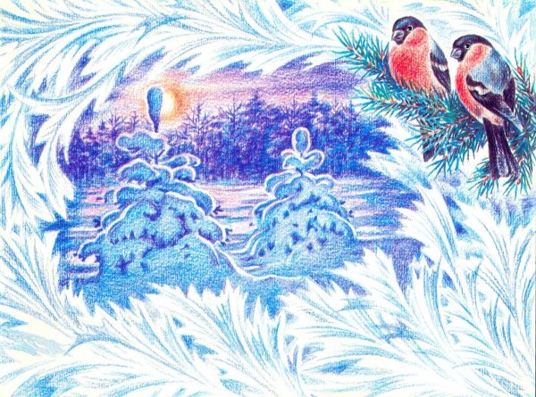 Старые открытки с новым годом