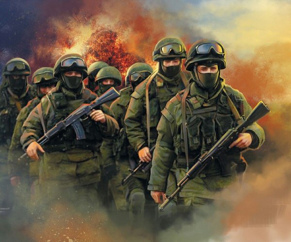 Русский солдат арт