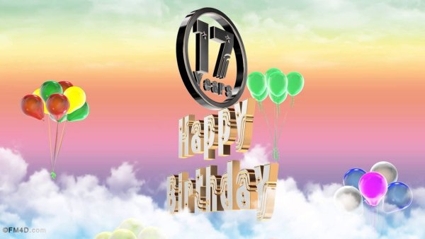 С днём рождения 17-летие