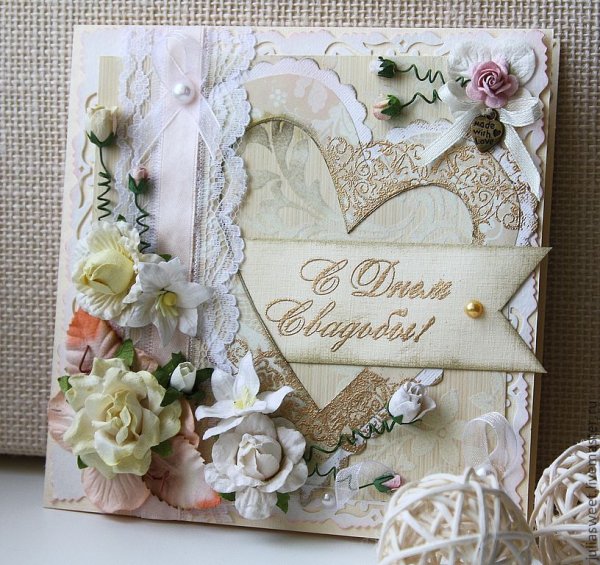 Свадебные открытки Скрапбукинг