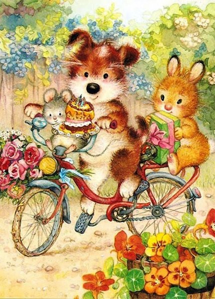 Иллюстрации Лизи Мартин день рождения