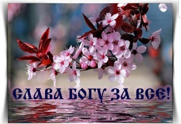 Слава Богу за все!