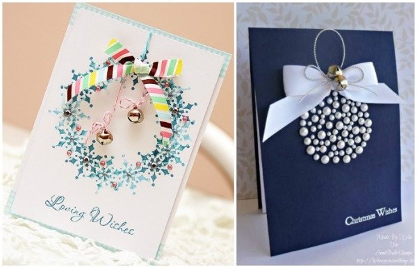 Новогодняя открытка своими Руга ми