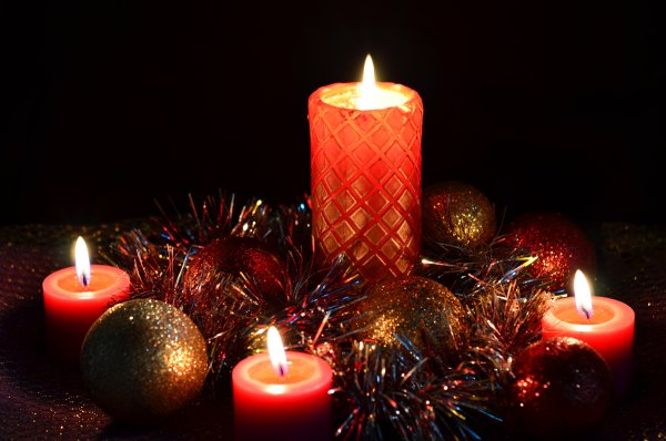 Новый год свечи