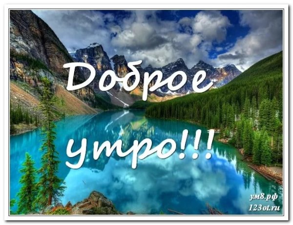 Открытки с добрым утром с природой
