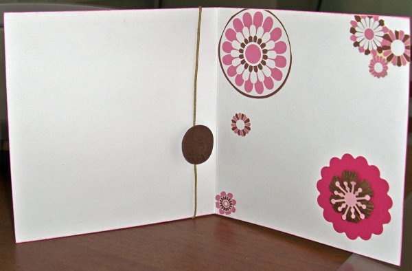 Внутри открытки украсить