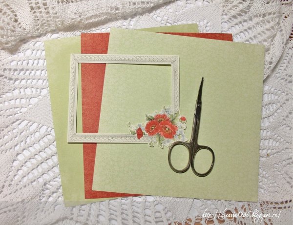 Внутренне оформление открытки