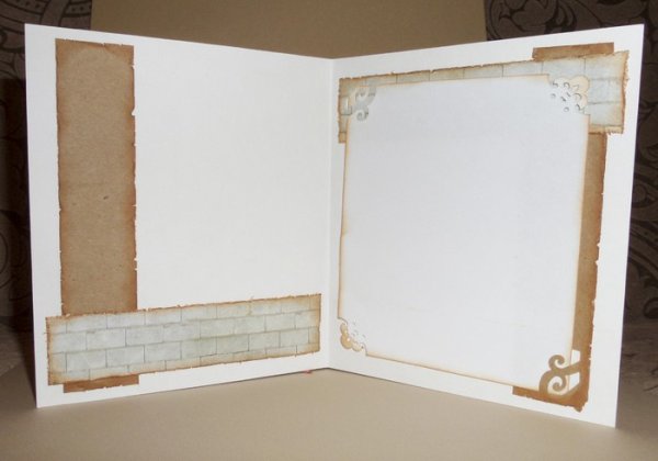 Открытка Скрапбукинг внутри