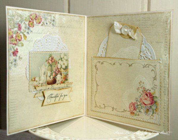 Скрап открытка внутри