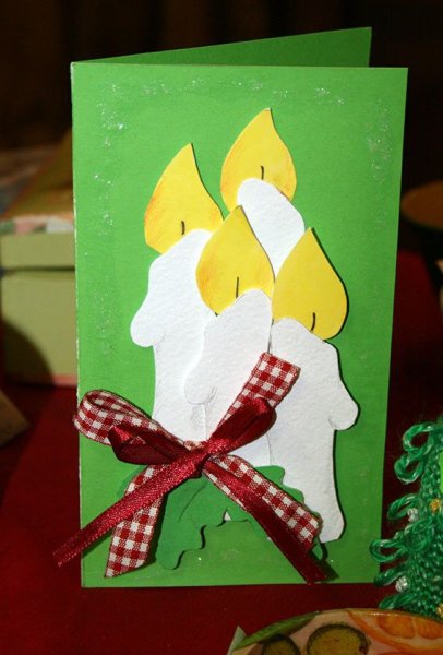 Рождественская открытка своими руками