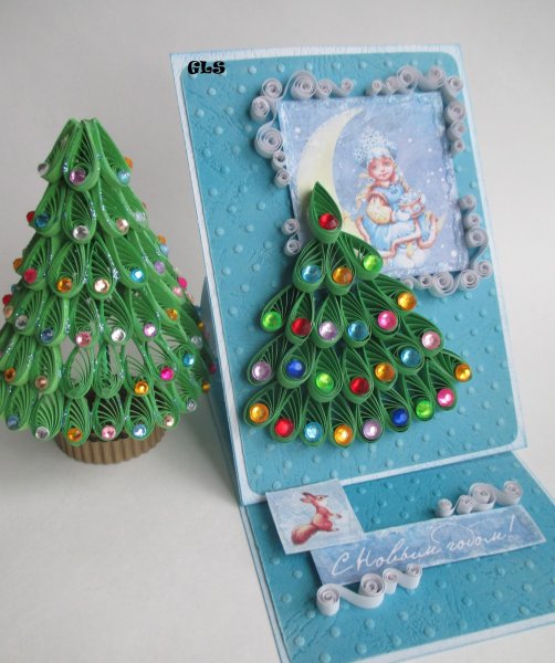 Новогодняя открытка подел