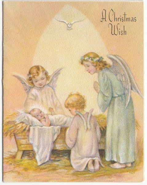 С крещенским Сочельником Винтажные открытки