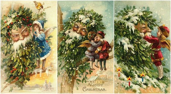 Винтажные открытки с новым годом