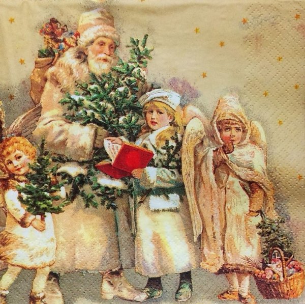 Распечатки для декупажа новый год