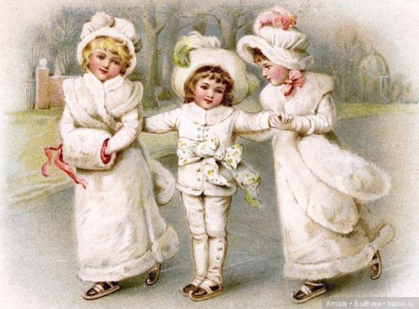 Старинные новогодние открытки