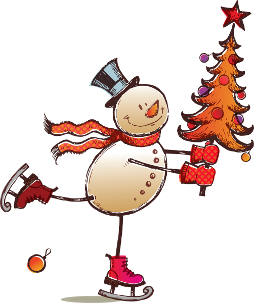 Прикольные новогодние рисунки