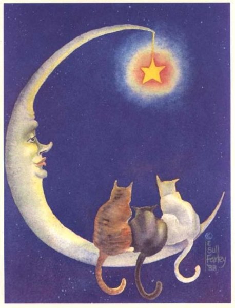 Старые открытки спокойной ночи