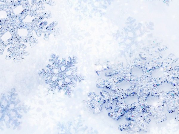 Фон снежинки