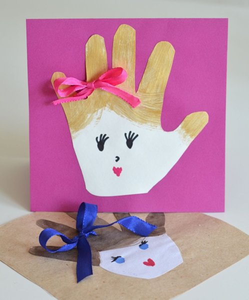 Открытки на 8 марта своими руками для детей