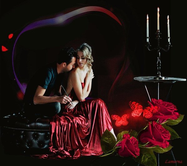 Открытки с поцелуями