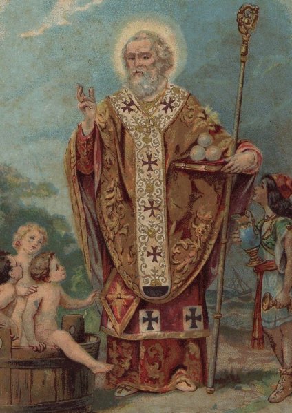 Католическая икона святителя Николая