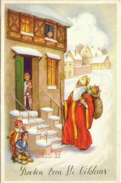Старые открытки с днем Святого Николая