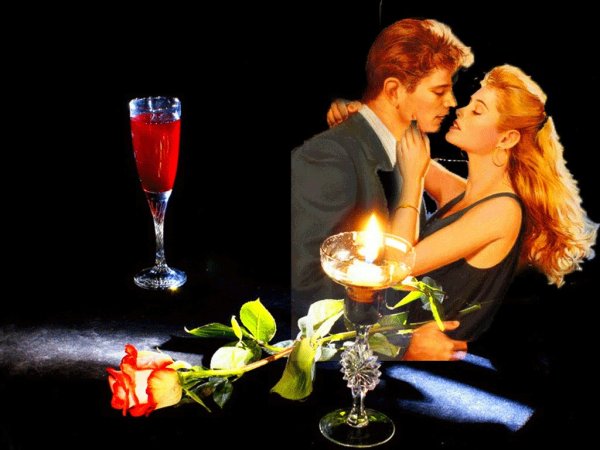 Гифы романтического вечера